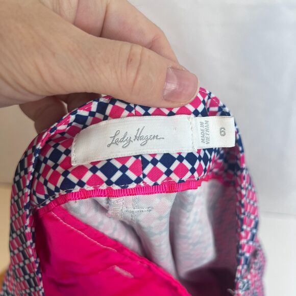 Lady Hagan Maximal Print Golf Athletic Short Size 6 Bermuda Sporty Activewear - Picture 6 of 9